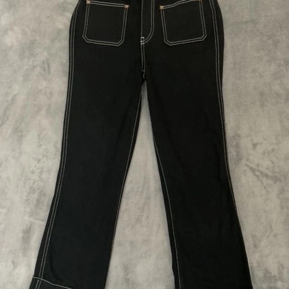 KHAITE Black Flare & Wide Leg Jeans